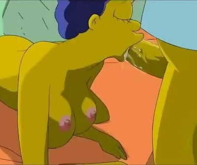 simpsons Homer baise marge