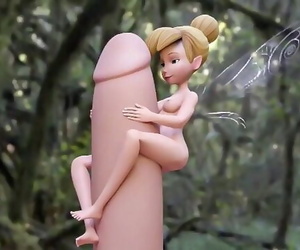 3D Hentai - Tinker Bell with a Monster Hard-on