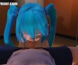 Miku suck a dick for the very first time part 1 / part 2..