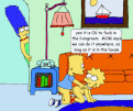 Bart screwing Lisa in the living room